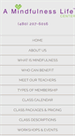 Mobile Screenshot of amindfulnesslifecenter.com