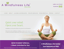 Tablet Screenshot of amindfulnesslifecenter.com